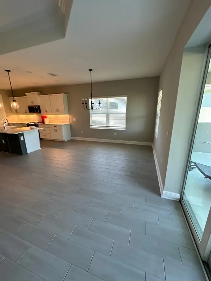 kitchen and living room remodel